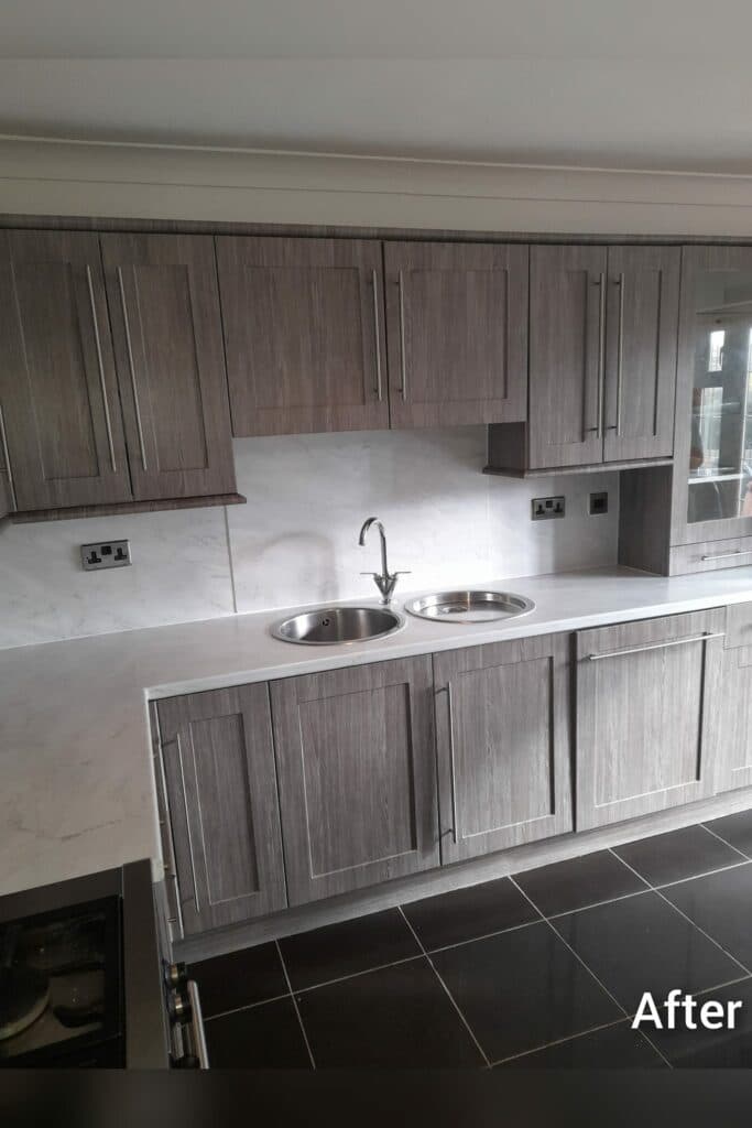 Kitchen wrap before and after South Yorkshire