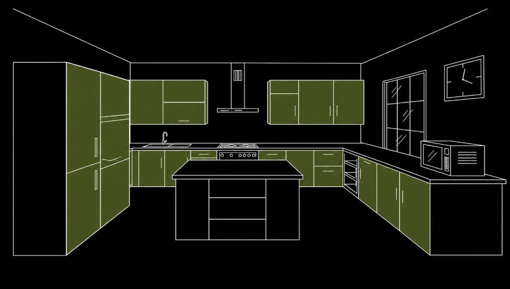 Kitchen Cabinet Wrap